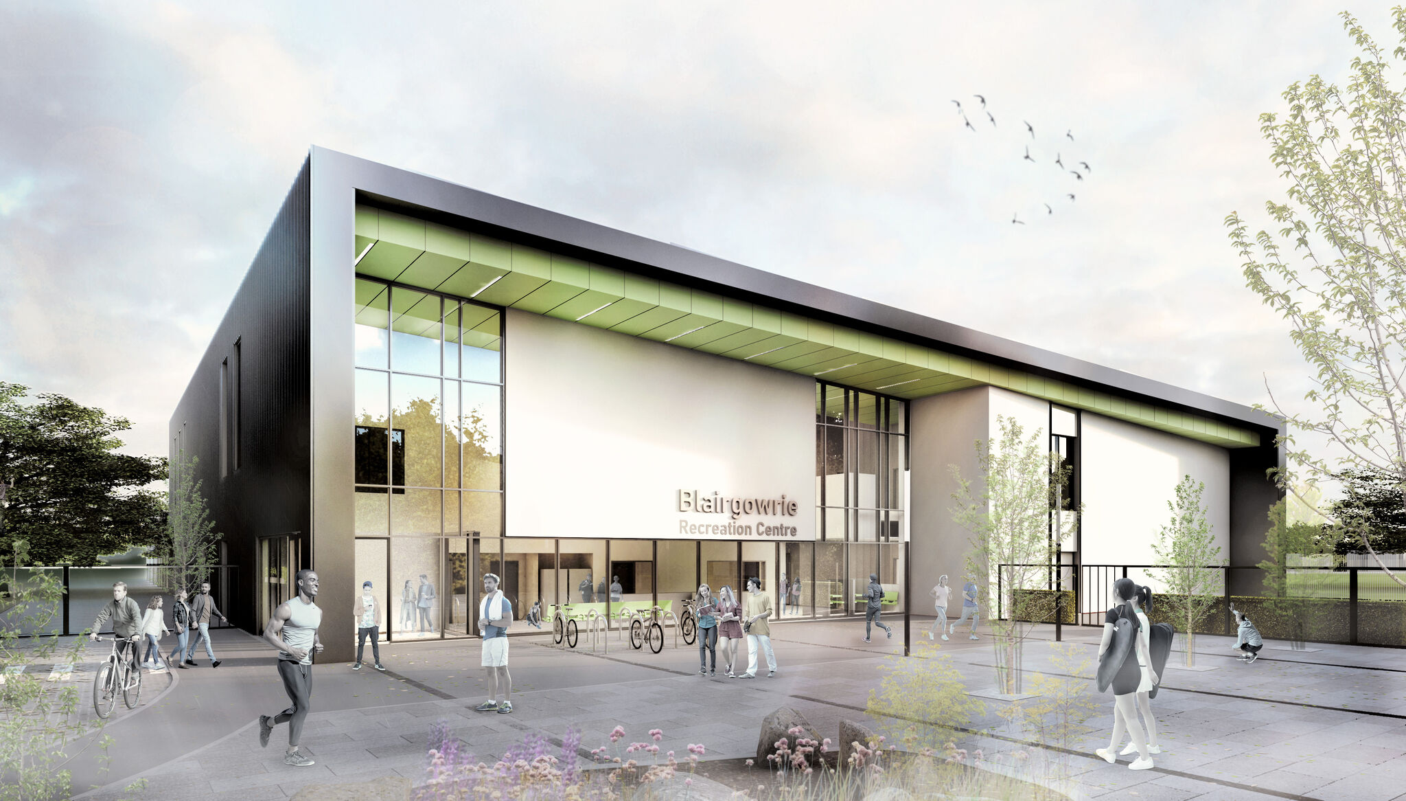Blairgowrie Recreation Centre. Image credit: Holmes Miller